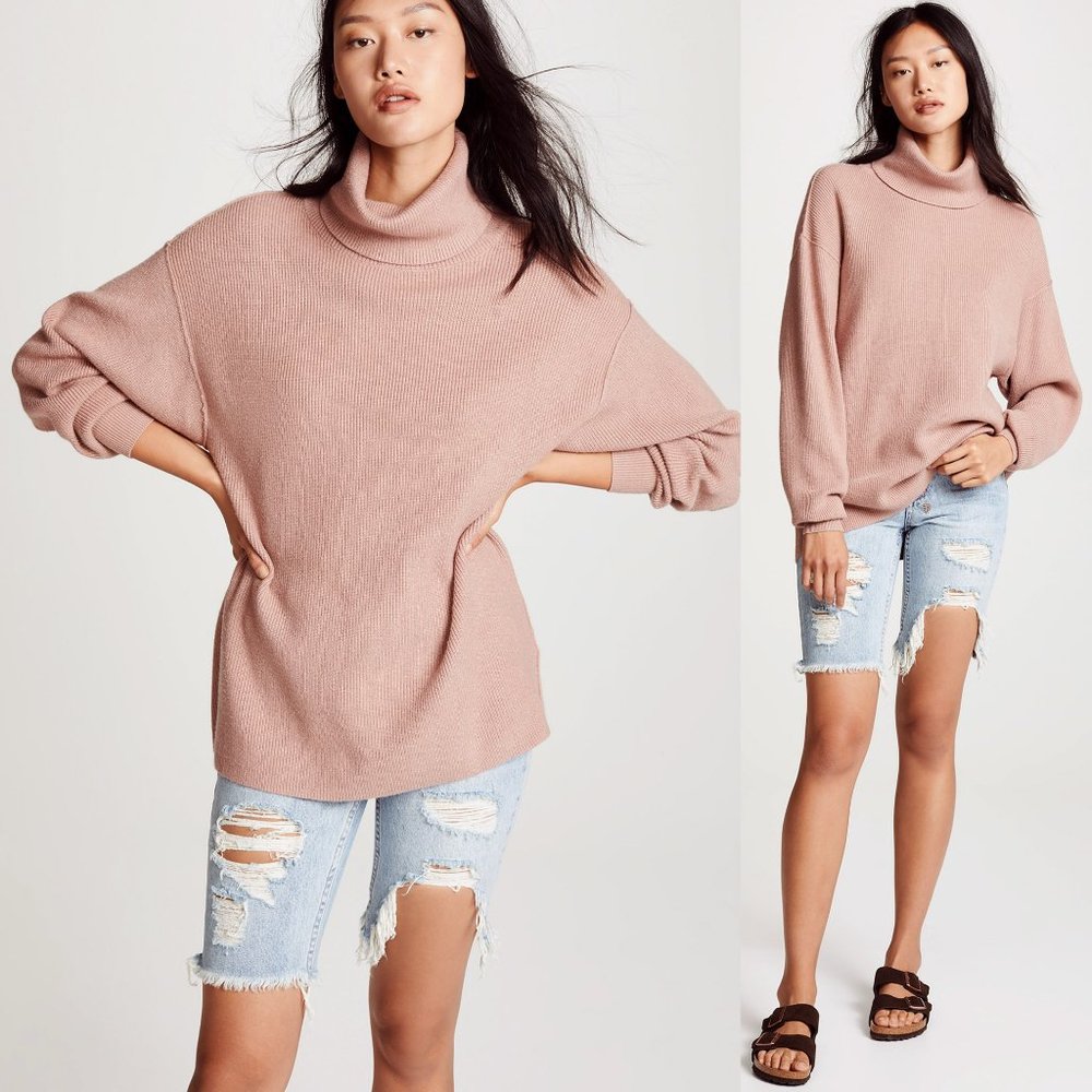 Free People Softly Structured Tunic Sweater $148 - Picture 7 of 7